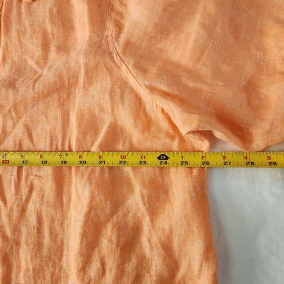 Sigrid Olsen Orange Button Down Shirt  SKU F16 - Picture 5 of 8